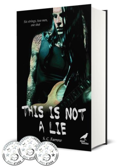 The cover of This is Not a Lie depicts a young man with long hair and tattoos playing a guitar. 