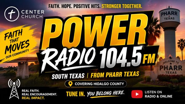 Radio 104.5 FM from Pharr, Texas, powered by faith and community.