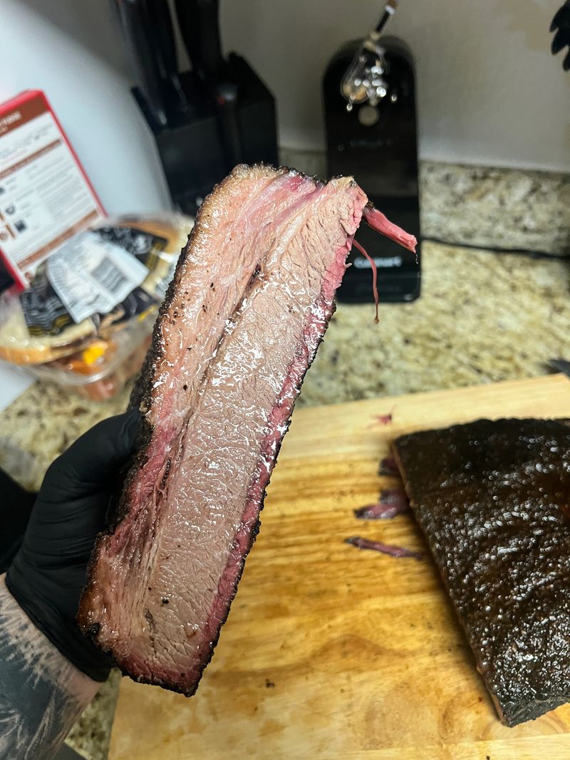 PICTURE OF SLOW SMOKED BRISKET