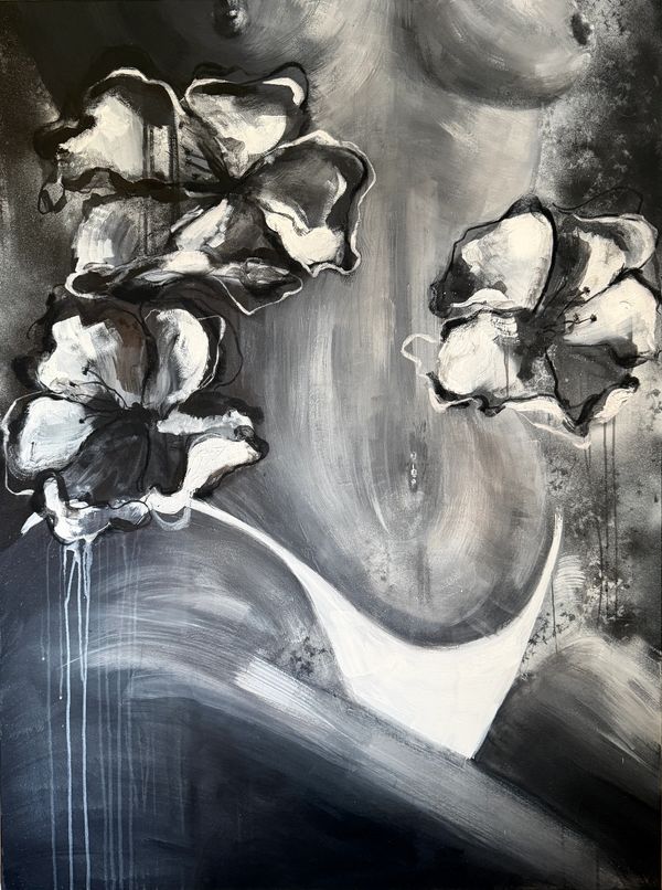 "Adorned Figure," 2026
Acrylic, aerosol, charcoal, pastel on canvas 

Available
