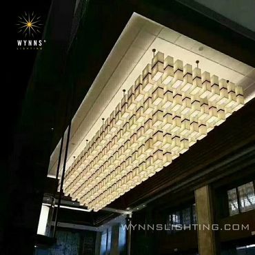 Bespoke hotel ceiling lighting