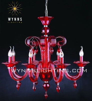 Murano style glass pendant lamp