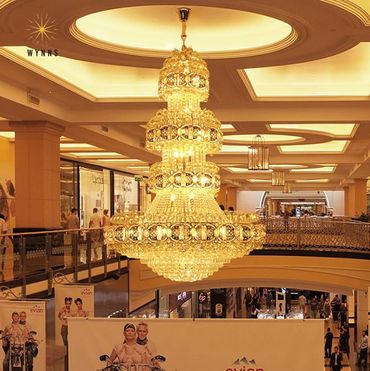 Luxury and large empire crystal lighting and chandelier