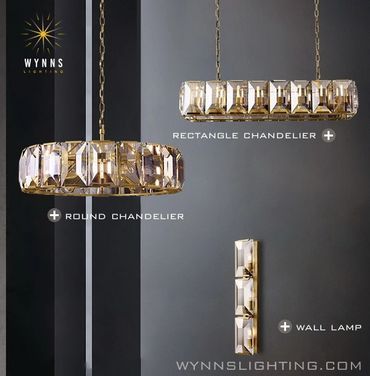 Harlow crystal chandelier pendant lighting and wall lmap