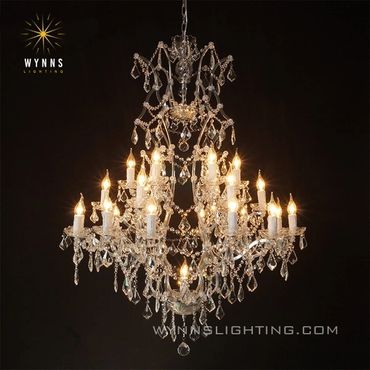 ROCOCO large crystal LED chandelier lamp