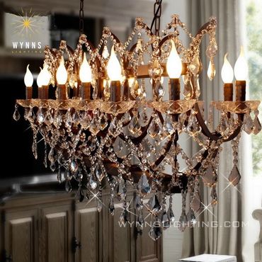 ROCOCO chandelier pendant lamp for dining room and living room