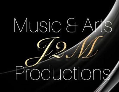 Logo with elegant text for J2M Music &amp; Arts Productions.