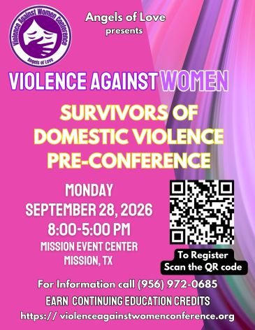 Flyer for Violence Against Women Pre-Conference event.