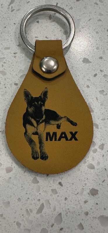 Custom engraved keychain. Thank you Tiffany for your order!