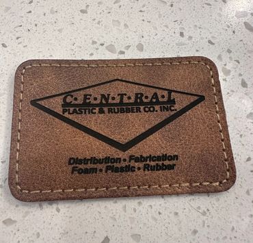 Custom engraved patch. Thank you Central plastics for your order!