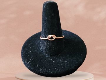 Copper Love Knot Ring