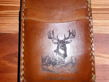 Men wallet reindeer leather