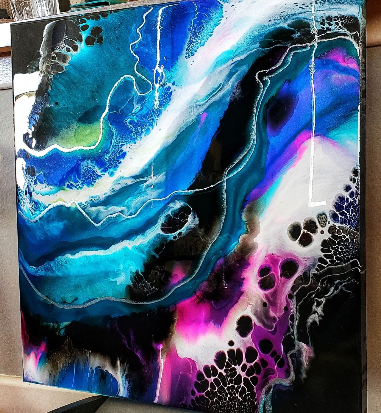 Acrylic Pouring for Beginners, Making Cells with Silicone & Isopropyl  Alcohol (Video)