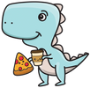 Pizzasaurus vegan pizza