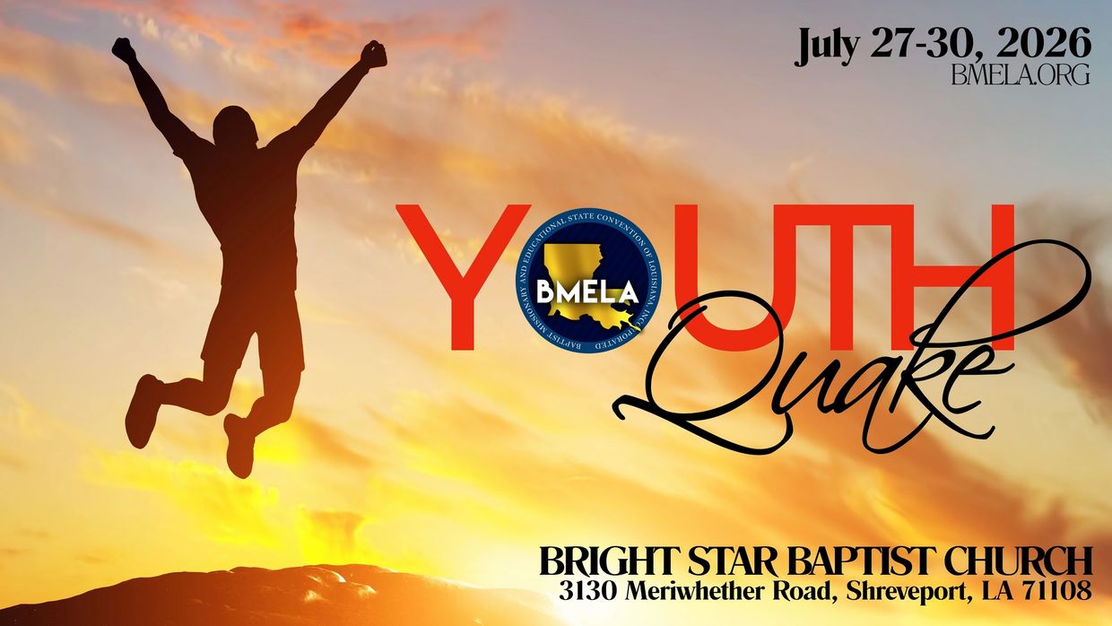 Youth Quake event poster with a silhouette jumping at sunset.