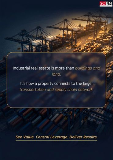 Industrial real estate connects beyond buildings to transportation and supply chains.