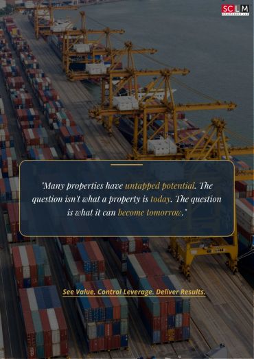 A busy shipping port with containers and cranes.
