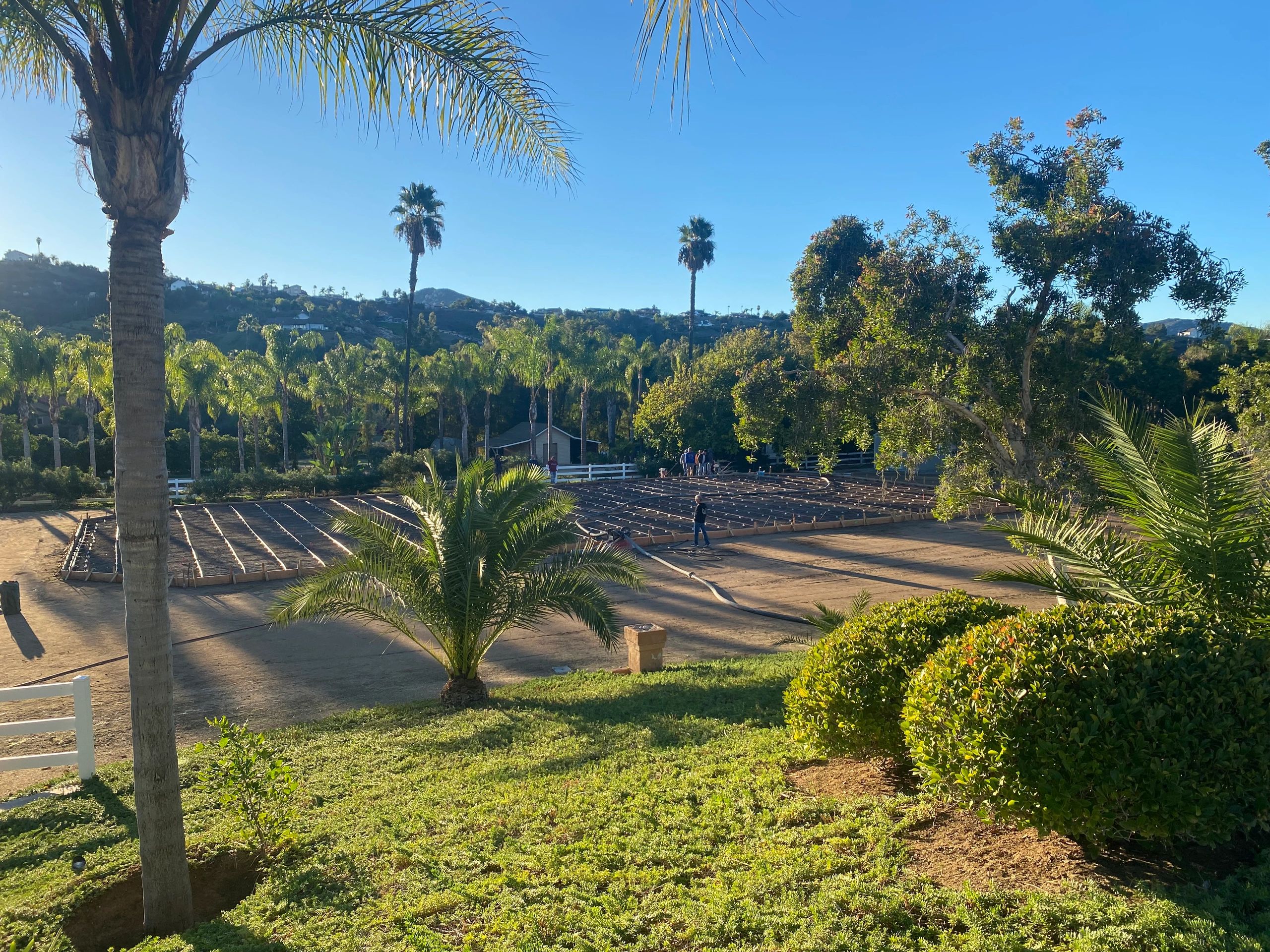 tennis court construction