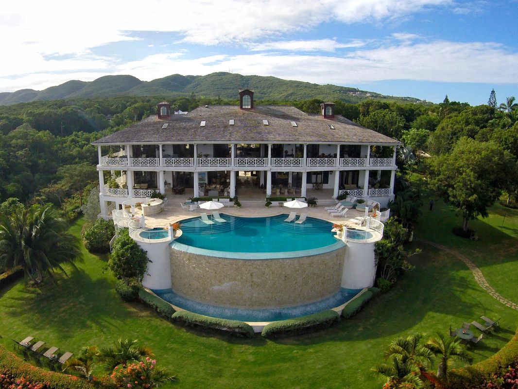 Jamaica estate aerial view
