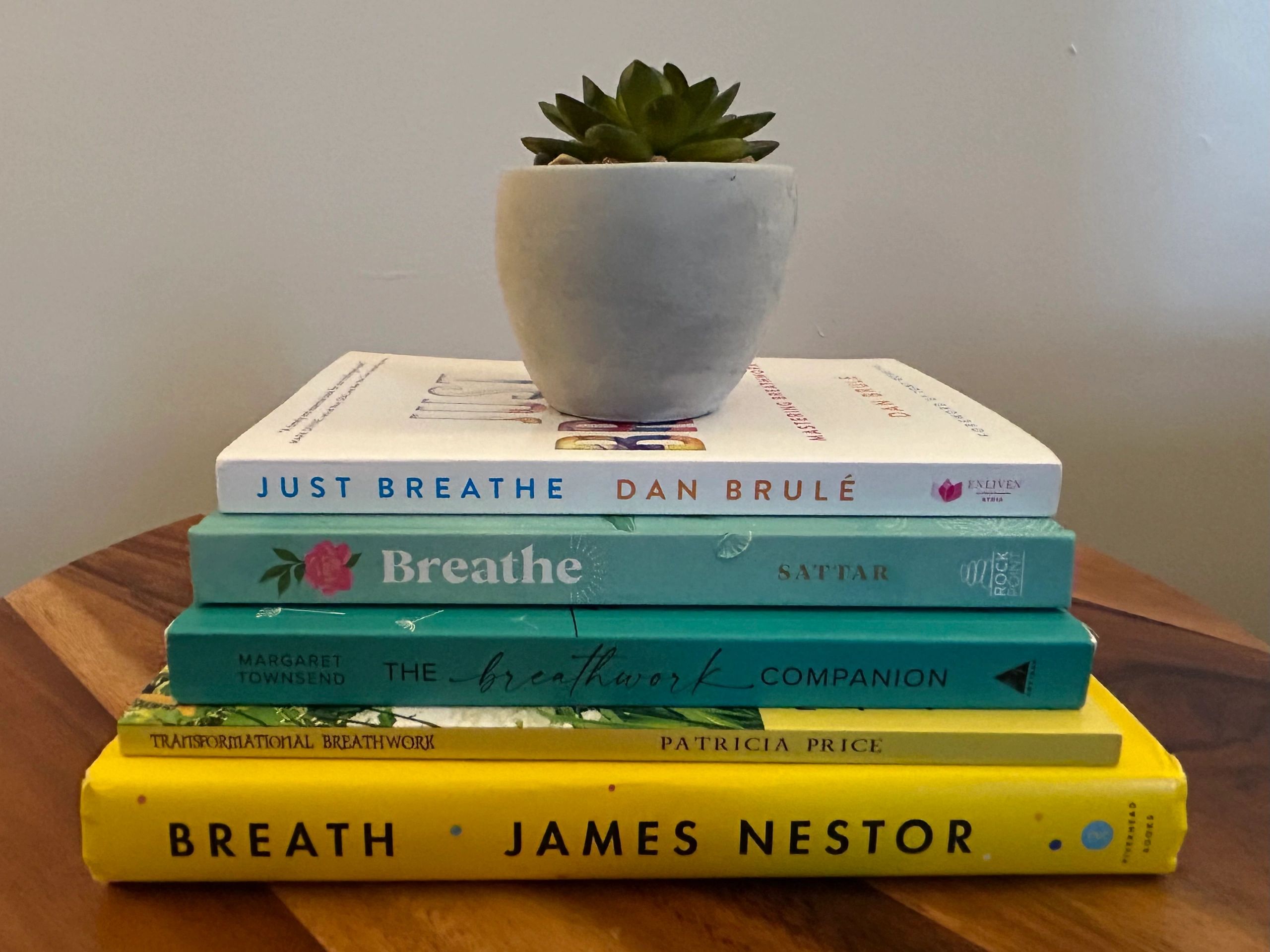 Stack of breathwork books
breathwork healing
holistic therapy
breathwork whitby
private breathwork

