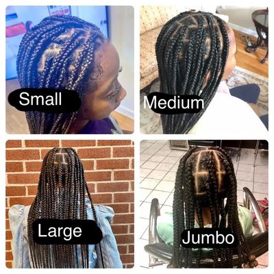 Small/Medium box Braids