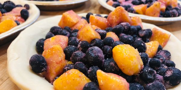 Peach Blueberry Pie