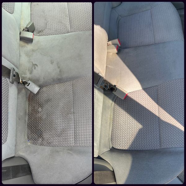 Before and after seat shampoo 