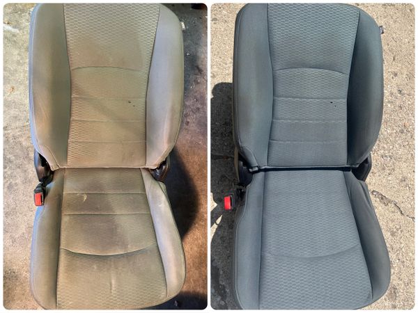 Before and after seat shampoo 