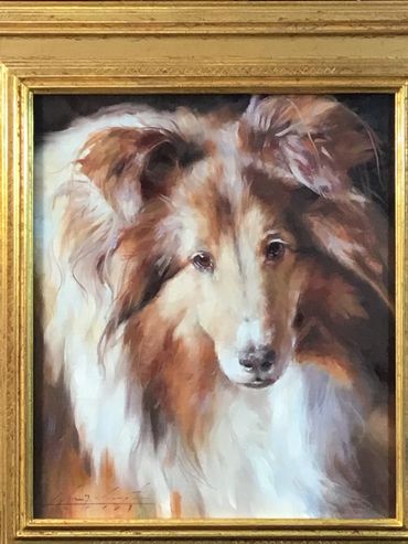 Sheltie painting 