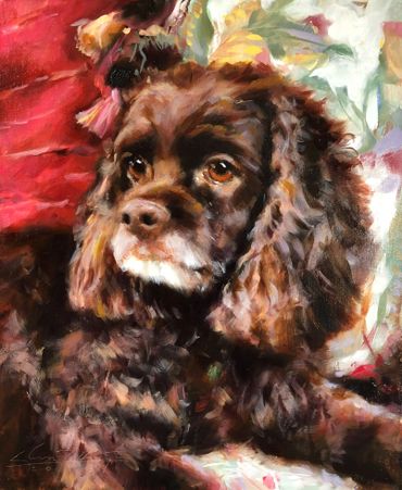 Dog painting by Glenn Harrington 