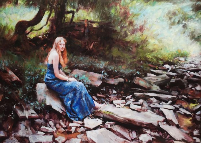 Samantha, oil on linen, 30”x 40”