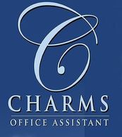 Logo of Charms Office Assistant with elegant script design.
