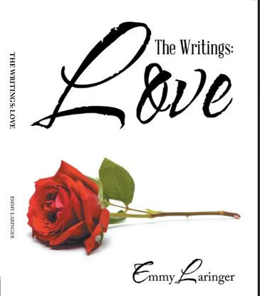 Book cover titled 'The Writings: Love' with a red rose.