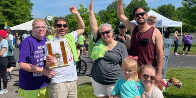 KNA won 3rd place in fundraising at the annual BIAK (Brain Injury Alliance of Kentucky) walk.  
