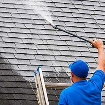 roof wash and roof soft wash