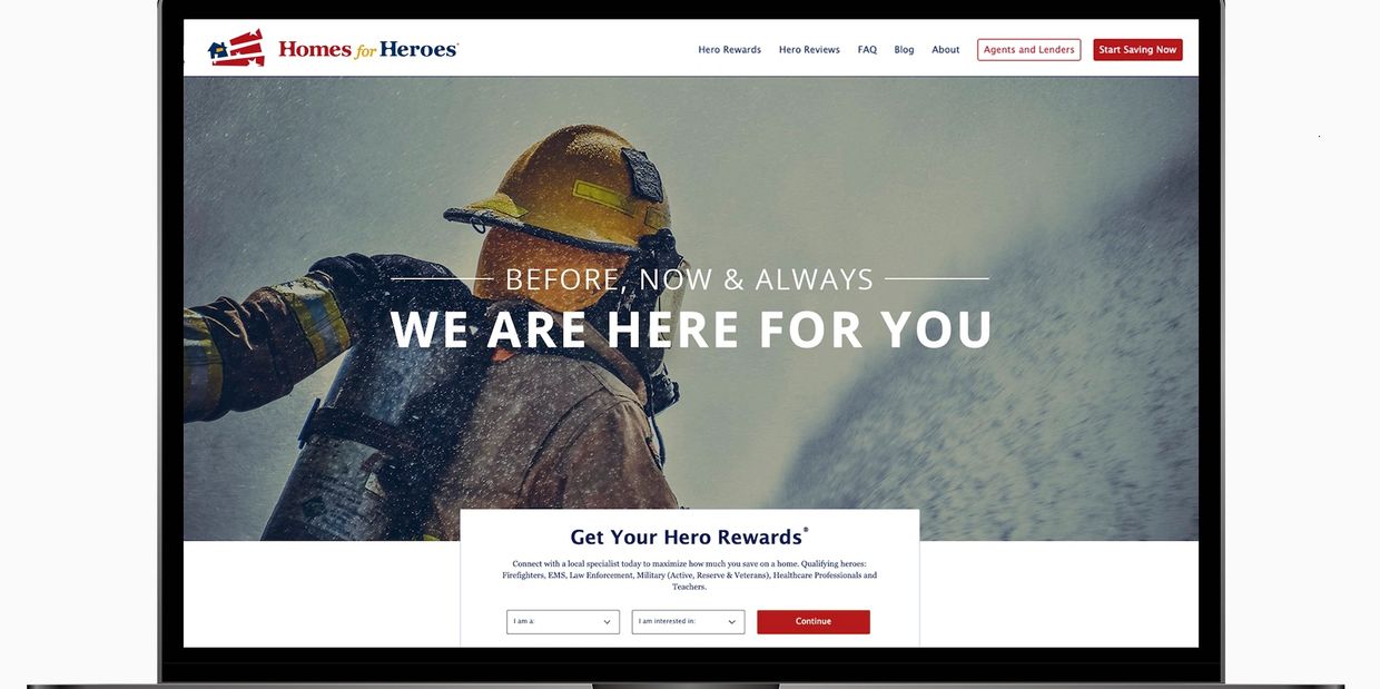 Hero Rewards for Heroes in Military, EMS, Firefighters, Healthcare, Education.  