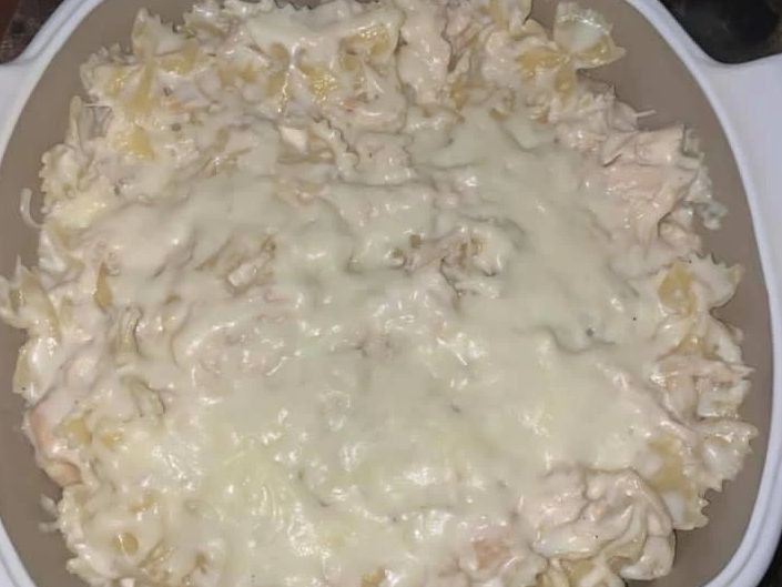 Chicken Alfredo Bake