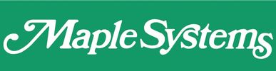 Maple Systems logo on green background.