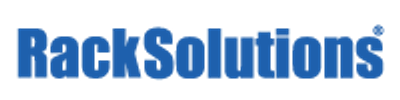 RackSolutions logo in blue font.