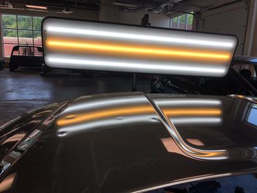 Before and after paintless dent repair on hail damage in McKinney TX