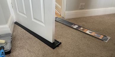 how do you protect carpets and floors when painting doors