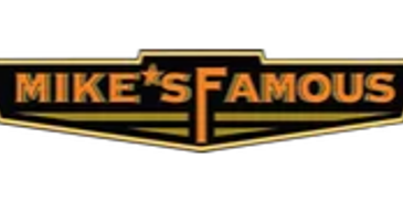 Logo text reading "Mike's Famous" in orange.
