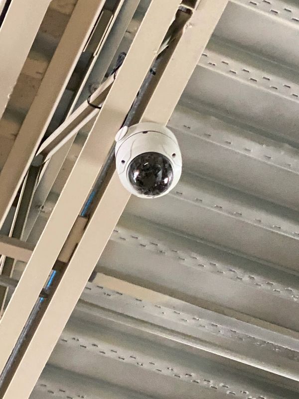 start security camera at a factory