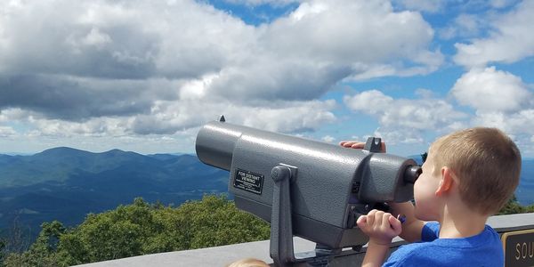 Looking out from Brasstown Bald