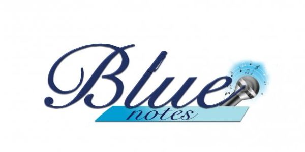 Elegant Blue logo with a small blue flower accent.