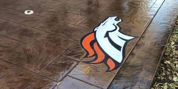 unique stamped patio