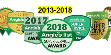multiple Angies List Super service awards