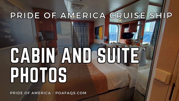 Pride of America Cabin and Suite photos for all rooms 2024