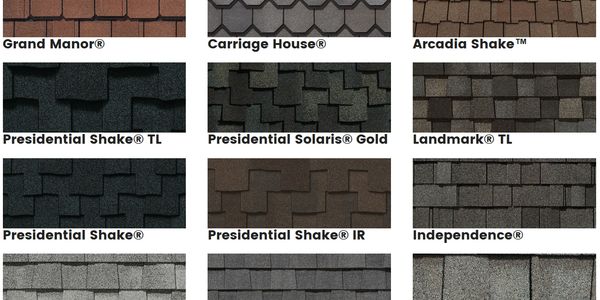 Roof Installation Shingles Chart for Designer Shingles