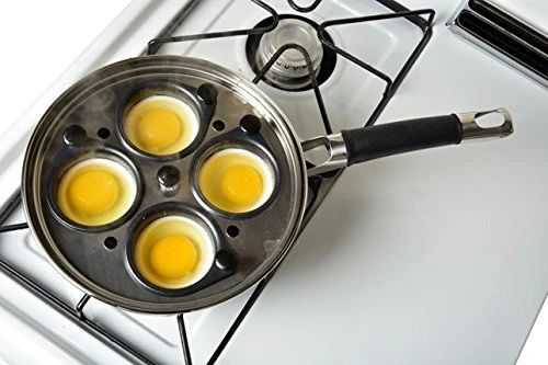 Travelwnat Modern Innovations Egg Poacher Tray - Complimentary Silicone  Mitt - Egg Poacher Insert for Poaching Eggs & Eggs Benedict - Poached Egg  Maker 